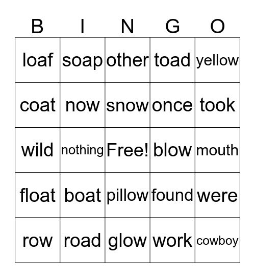 Mister Bones Bingo Card