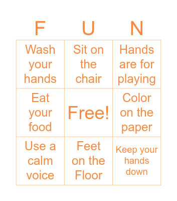 Positive Communication Bingo Card