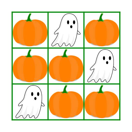 Pumpkin Bingo Card