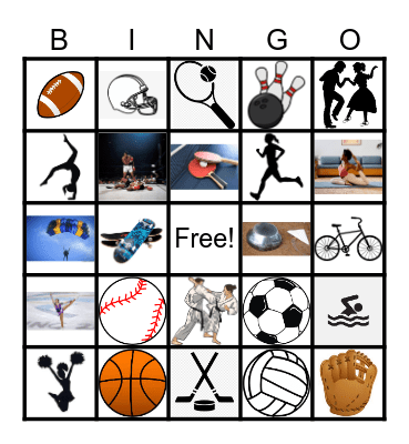 Sports Bingo Card