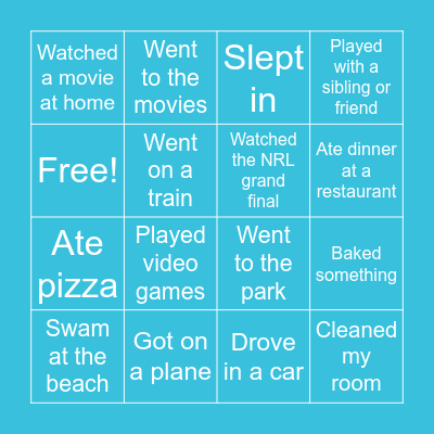 KJN Holiday Bingo! Bingo Card