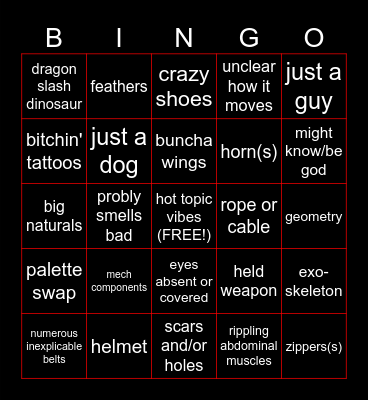 digimon design bullshit Bingo Card