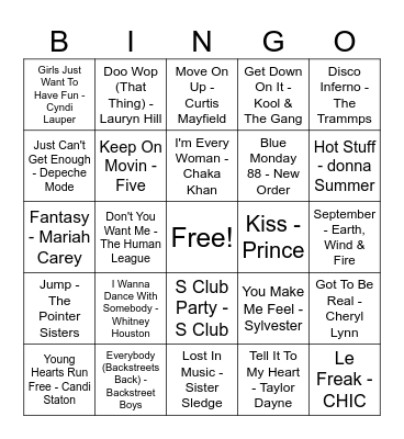 Tom & Carly Wedding Bingo Card
