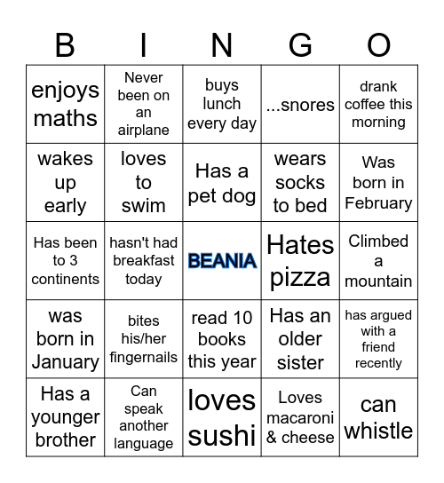BISLA BINGO Card