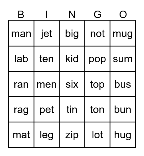 Trinella's Bingo Card Bingo Card