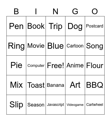 Storyteller Bingo 2 Bingo Card