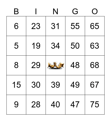 TCC TIE BREAKER Bingo Card