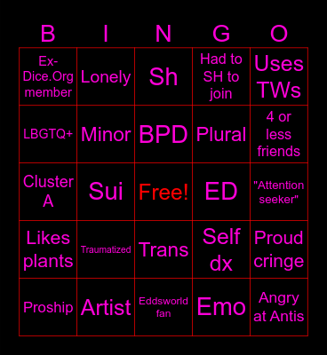 Zodiac.Org bingo Card