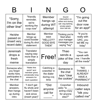 Missing Goal but Making Friends Bingo Card