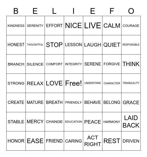 SATURDAY FUN Bingo Card