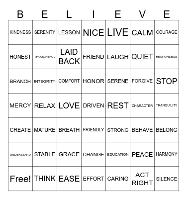 SATURDAY FUN Bingo Card