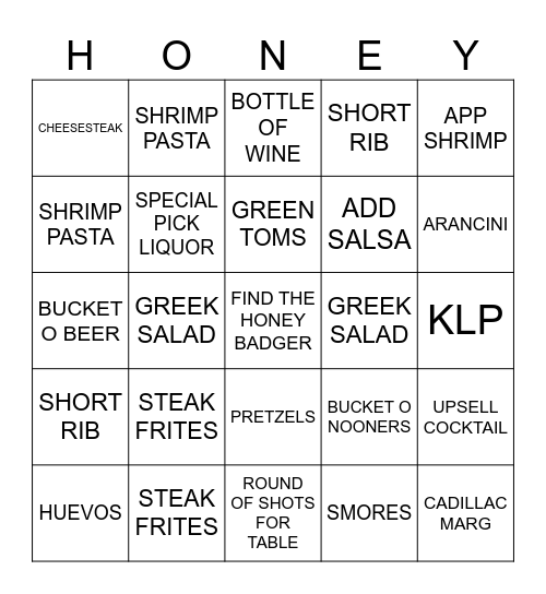 NATIONAL BADGER DAY Bingo Card