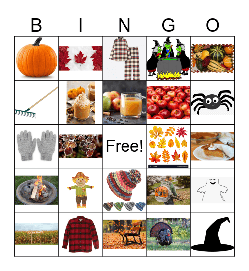 Fall Bingo Card