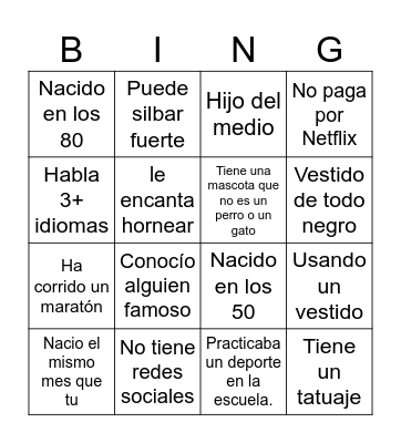 Nancy & Jairo's Baby Shower Bingo Card