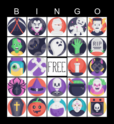 Spooky TIME Bingo Card