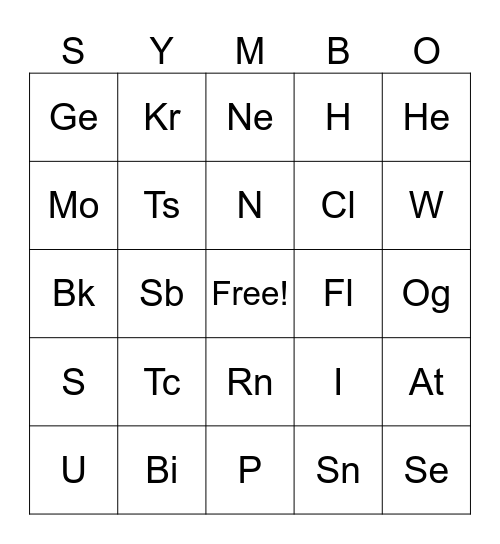 YES-O 2023-2024 Bingo Card