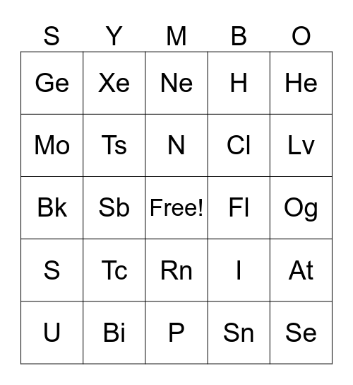 YES-O 2023-2024 Bingo Card