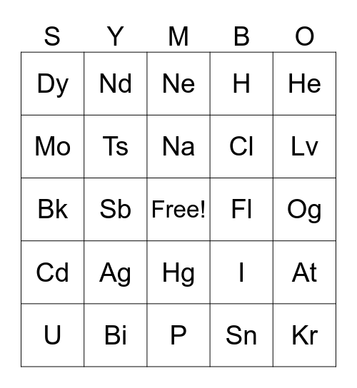 YES-O 2023-2024 Bingo Card