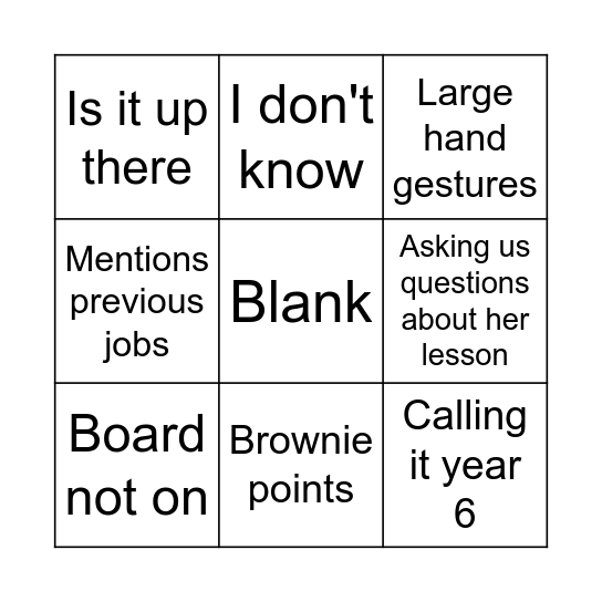 Bing-Jo Bingo Card