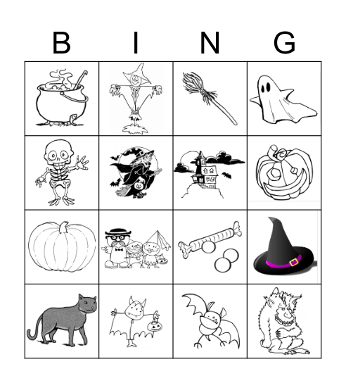 halloween Bingo Card