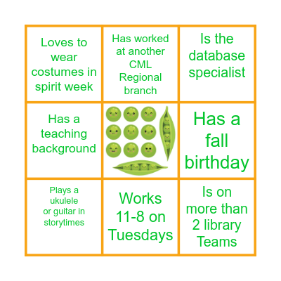 Get to Know Your POD mates.                                  You can only use your own branch for a maximum of 2 squares. Bingo Card