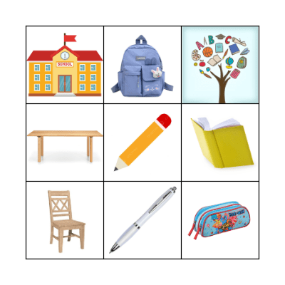 My school Bingo Card