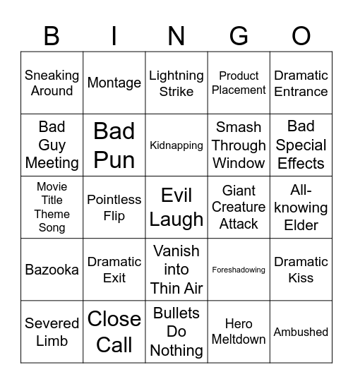 BINGOFLIX! The Last Dragon Bingo Card