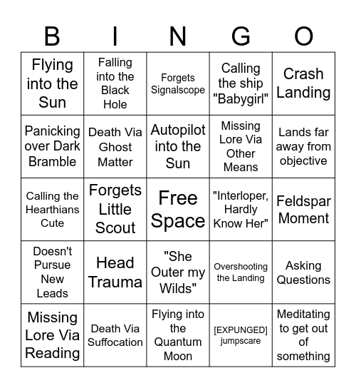 Blazing Those Wilds Bingo Card