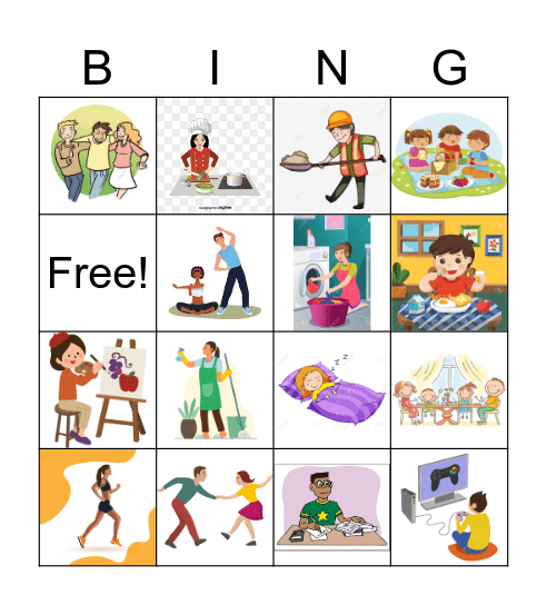 Actividades Bingo Card
