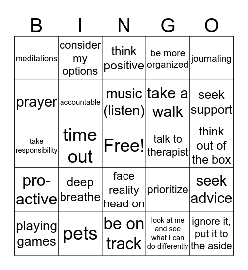 transitions     (cope) Bingo Card