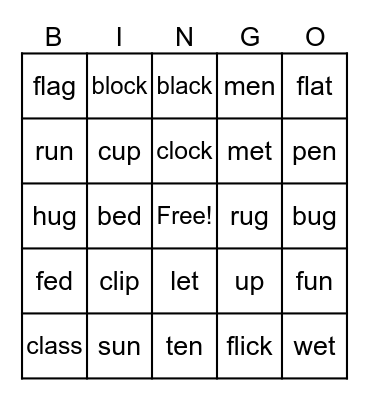 Benchmark Unit 2 Bingo Card
