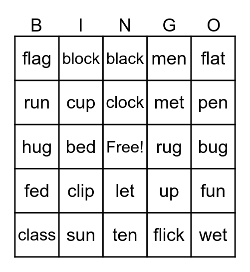 Benchmark Unit 2 Bingo Card
