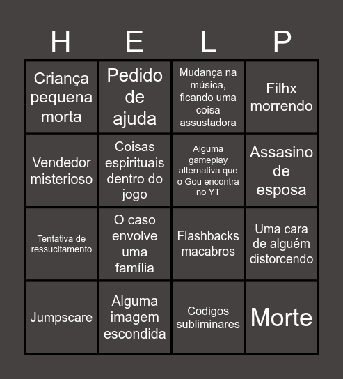 Bingo do Gou Bingo Card