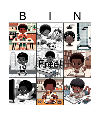 BINGO LIBRAS - ATIVIDADES COTIDIANO Bingo Card