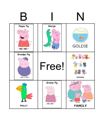 Family Bingo Card