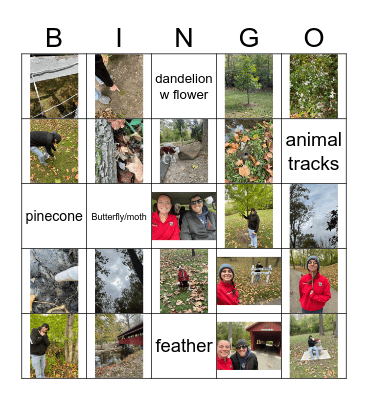 Berton Family Bingo Card