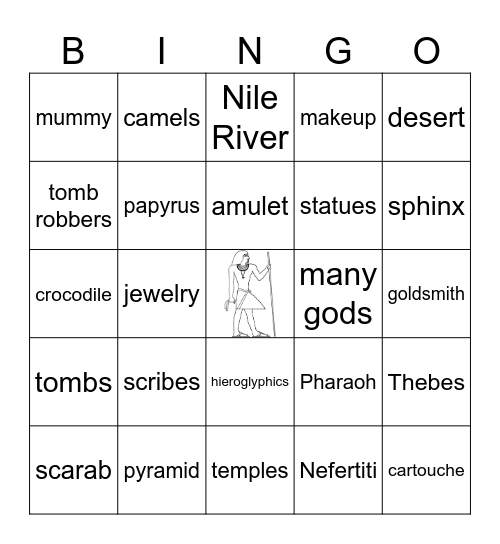 Ancient Egypt Bingo Card