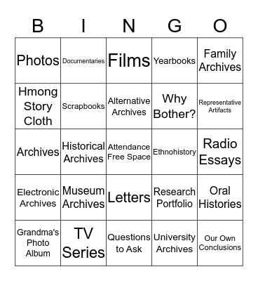 RoI- Chapter 7 Bingo Card