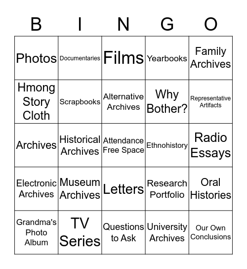 RoI- Chapter 7 Bingo Card