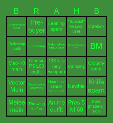 roblo bad business Bingo Card