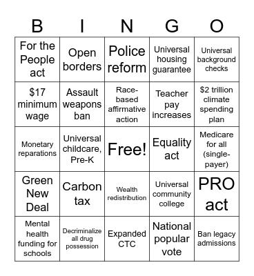 My Bingo Card