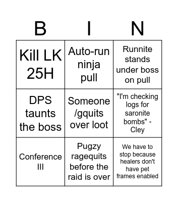 <Big Pharma> ICC Prog Bingo Card