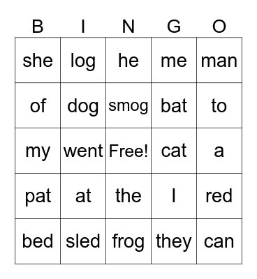 Baron's Bingo Card