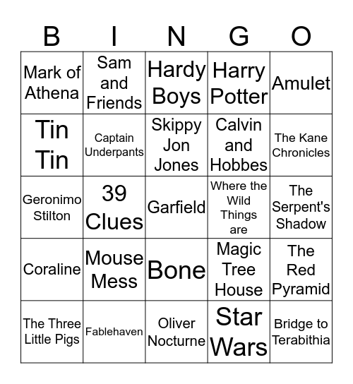 Book Bingo Rm 18 Bingo Card