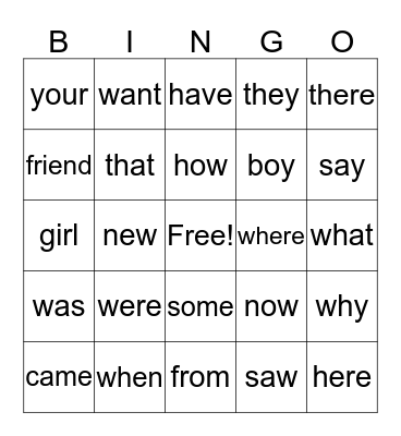 4th Quarter Bingo Card