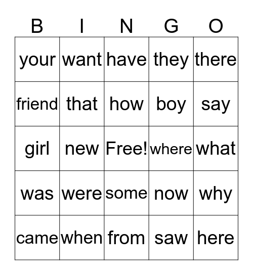 4th Quarter Bingo Card