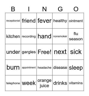 health stories Bingo Card