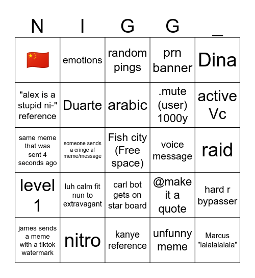 ISMW bingo Card