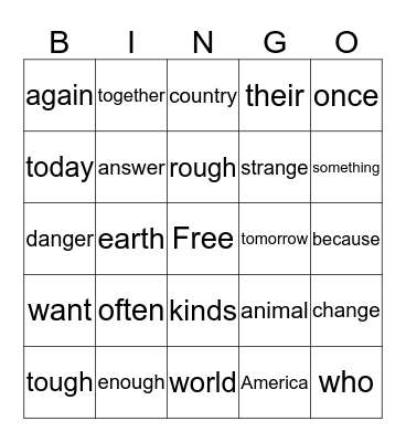 Bingo 100-115 Bingo Card