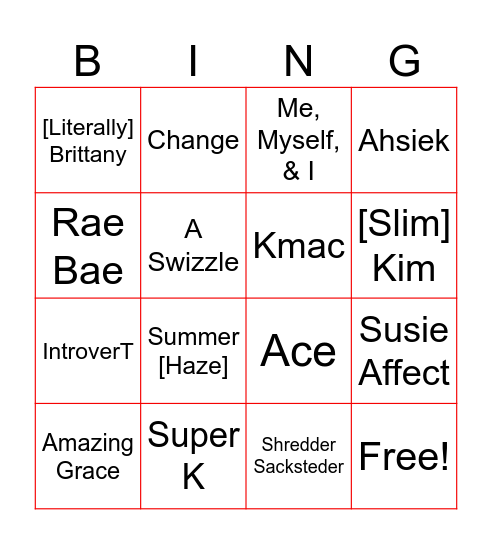 Fall 2023: Residency 2 Rockstars! Bingo Card